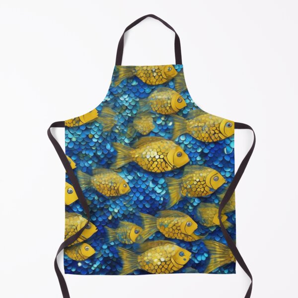 Aperçu de l'œuvre Poisson limonade dans une mer bleu bouteille | AI Rendition 3 créée et vendue par NickWhittleArt.