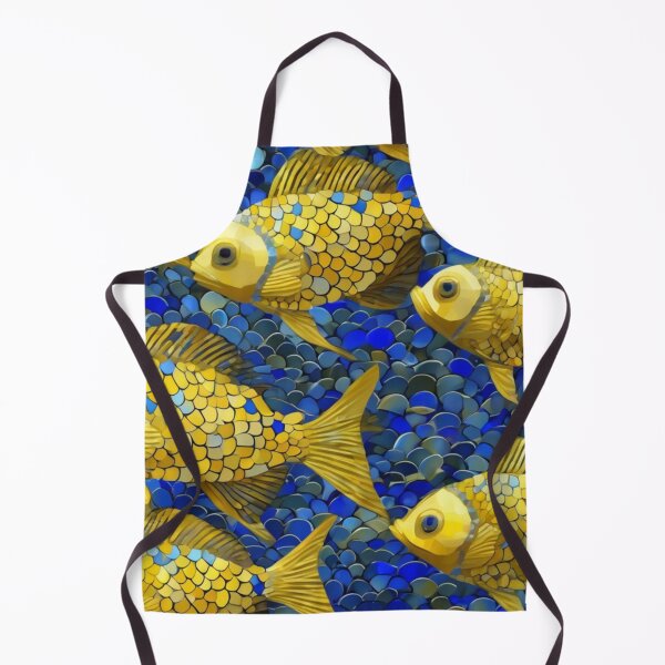 Aperçu de l'œuvre Poisson limonade dans une mer bleu bouteille | AI Rendition 2 créée et vendue par NickWhittleArt.