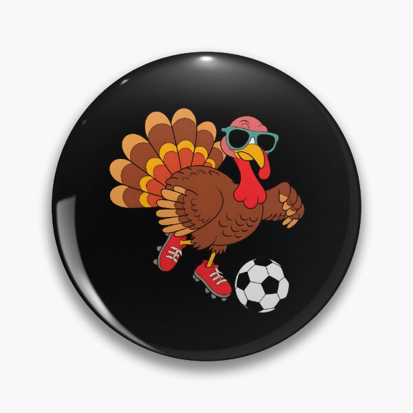 Artikelvorschau, Funny Turkey Soccer Thanksgiving Sports Humor entworfen und verkauft von BakeryDozen.