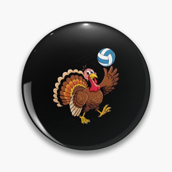 Artikelvorschau, Funny Turkey Volleyball Thanksgiving Sport Humor entworfen und verkauft von BakeryDozen.