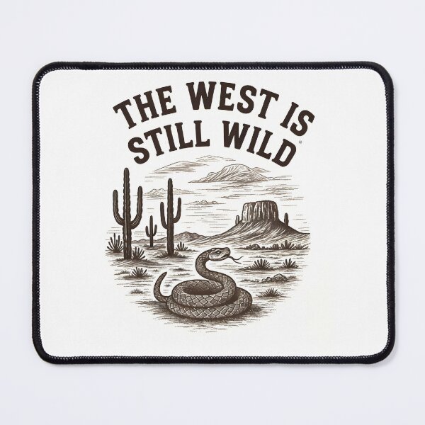 Item preview, Desert Rattlesnake & Saguaro Wild West Graphic T-Shirt designed and sold by Glyph Lab.