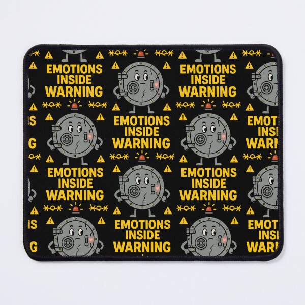 Item preview, Warning Emotions Inside Funny Vault Design designed and sold by TeeTimeTreasure.