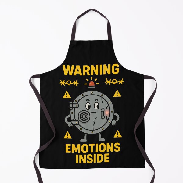 Item preview, Warning Emotions Inside Funny Vault Design designed and sold by TeeTimeTreasure.