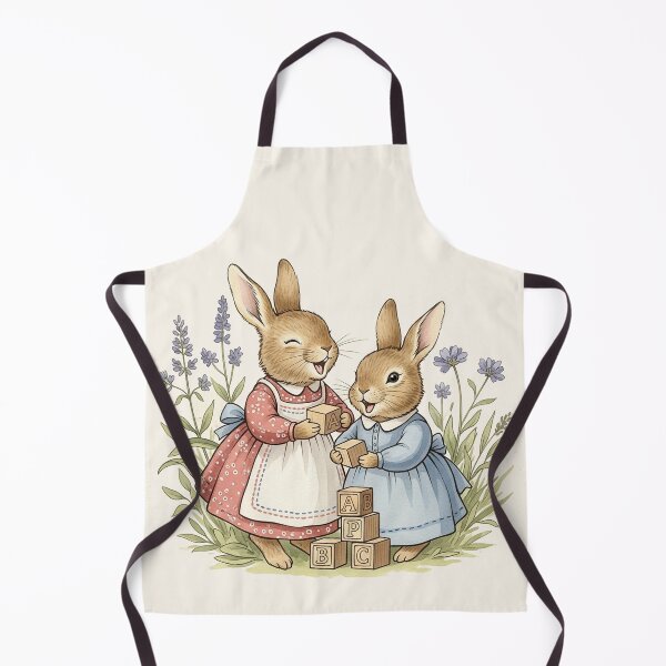 Item preview, Little Bunny Sisters Laughing designed and sold by Pasteltone.