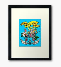 Hit Like A Girl ( Tough Girl Roller Derby ) Framed Print