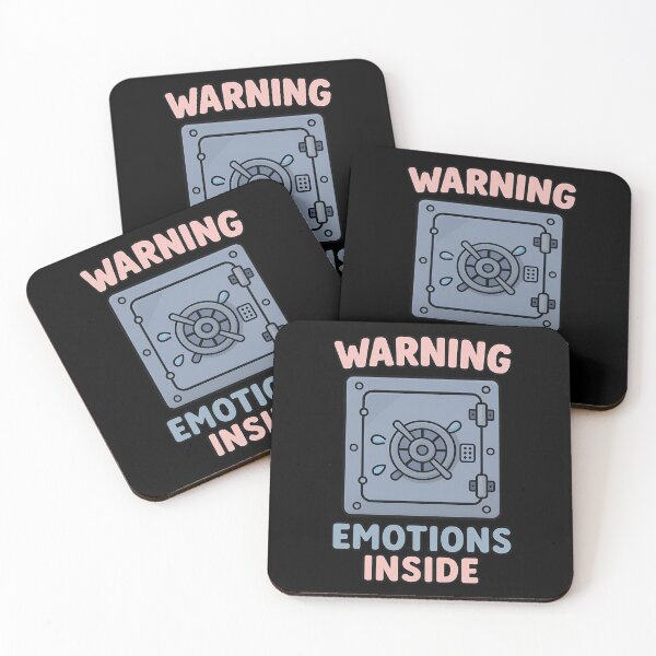 Item preview, Warning Emotions Inside Funny Safe Design designed and sold by TeeTimeTreasure.