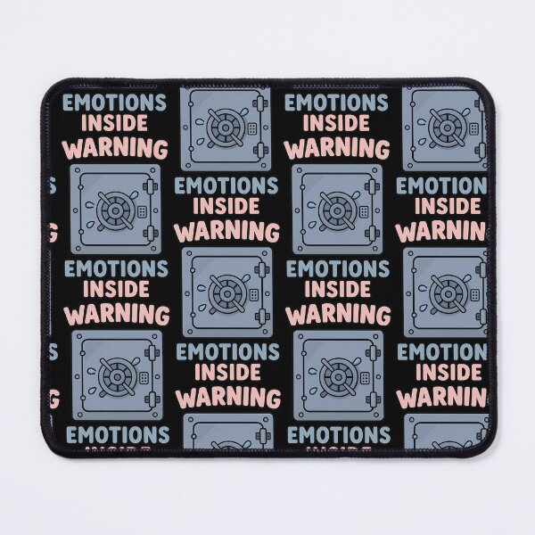 Item preview, Warning Emotions Inside Funny Safe Design designed and sold by TeeTimeTreasure.
