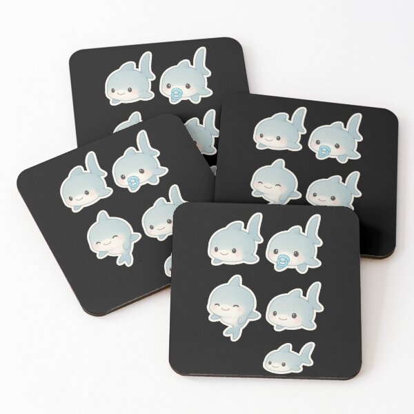Item preview, Baby Thresher sharks - Cute and kawaii designed and sold by DamioPolArt.