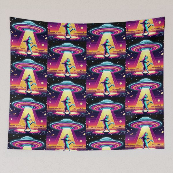 Item preview, Ufo and cute cat  designed and sold by Dogandesighn.