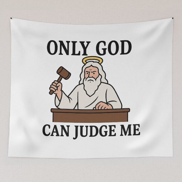 Item preview, Only God Can Judge Me – Divine Justice | God as Judge designed and sold by JonathanP514.