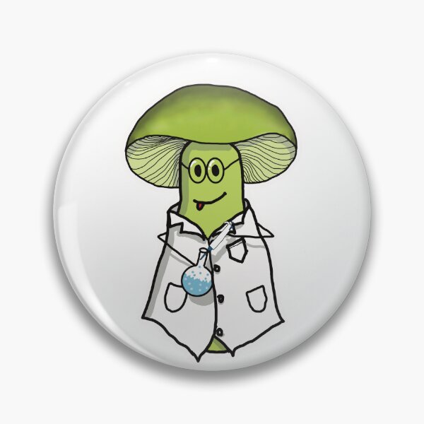 Item preview, Scientist Fungi - sticker version designed and sold by CosmicFunGirl.