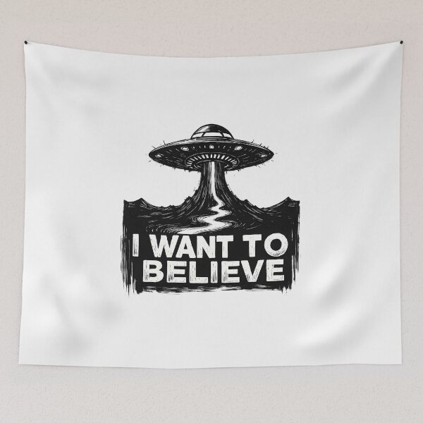 Item preview, I Want to Believe UFO designed and sold by dreampik.
