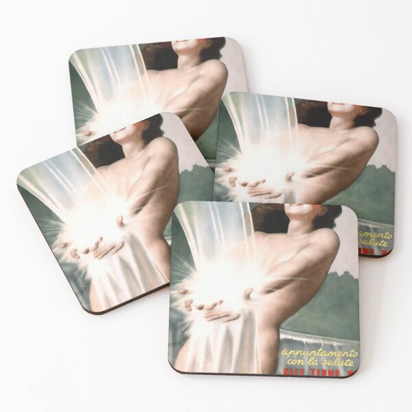 Item preview, Vintage Castroreale Baths Poster | Mid-Century Italian Art | Art Deco Style | Bathing Beauty & Health | Messina Italy Decor designed and sold by artofuniverse.