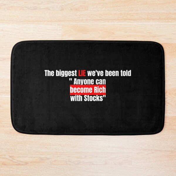 Item preview, Rich with Stocks- Biggest Lie designed and sold by rebuZZ-Apparels-The Minimalistic Buzz.