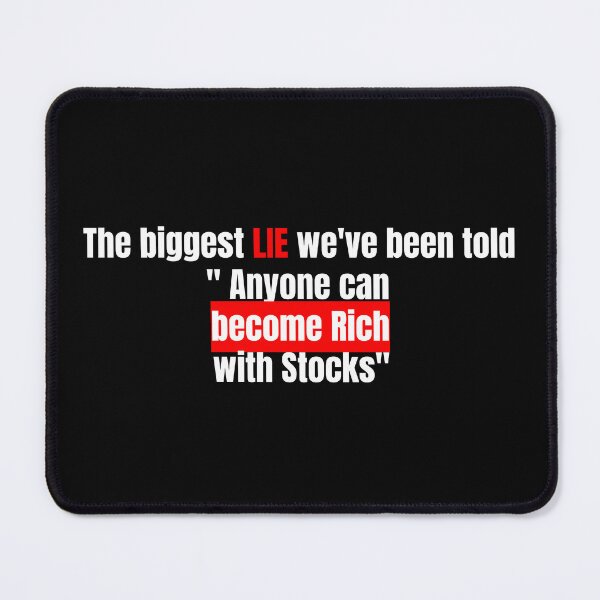 Item preview, Rich with Stocks- Biggest Lie designed and sold by rebuZZ-Apparels-The Minimalistic Buzz.