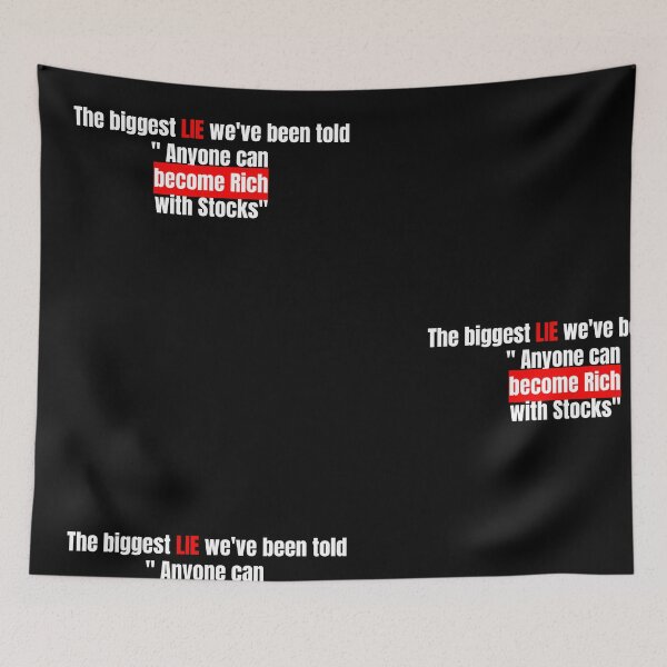 Item preview, Rich with Stocks- Biggest Lie designed and sold by rebuZZ-Apparels-The Minimalistic Buzz.