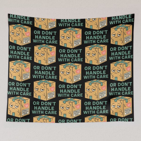 Item preview, Handle With Care Or Don’t Emotional Humor Design designed and sold by TeeTimeTreasure.