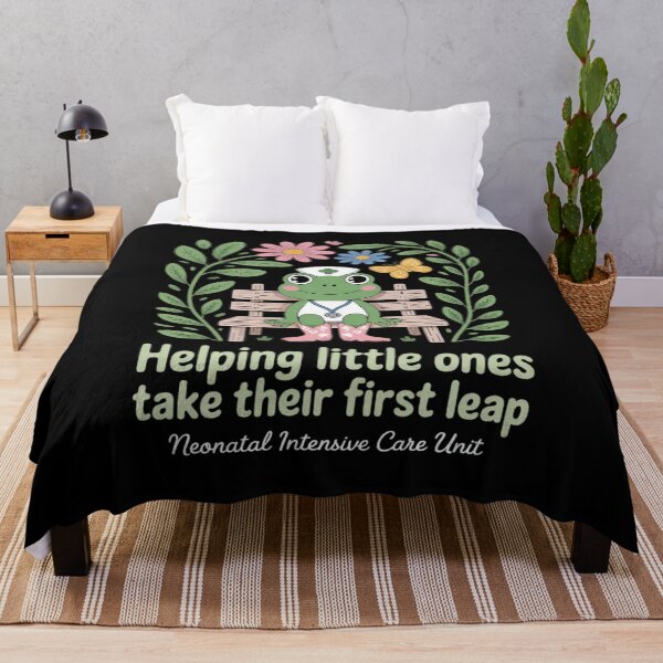 Item preview, Cute Frog NICU Nurse Summer Neonatal Intensive Care Unit RN designed and sold by petrichorsworld.