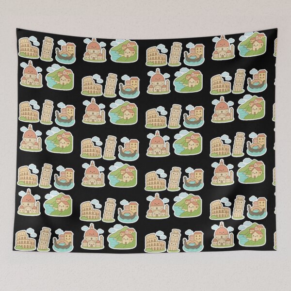 Item preview, Cute Italy Travel Landmarks Sticker Pack designed and sold by sunlightdesign.