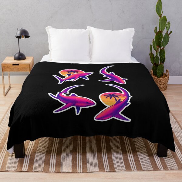 Item preview, Thresher sharks - colorful sunset designed and sold by DamioPolArt.