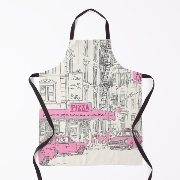 Artikelvorschau, Pink City Vibes – Retro Urban Sketch of New York Street Life entworfen und verkauft von casualnature.