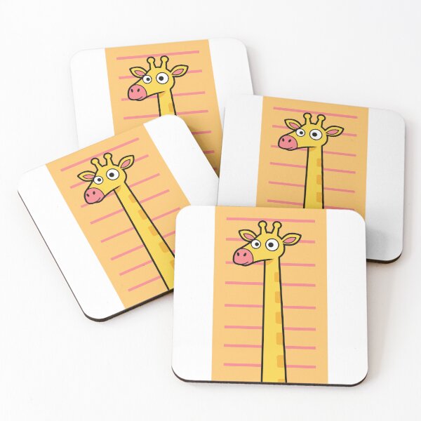 Item preview, adorable giraffe illustration designed and sold by Meemaart.