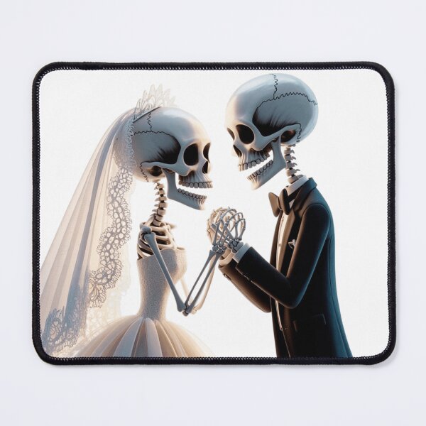 Item preview, Cartoon halloween skeleton couple designed and sold by ArtQueen777.
