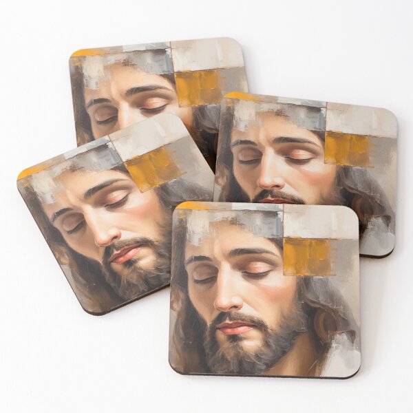 Item preview, Jesus Christ abstract cubist Oil designed and sold by Maioriz.