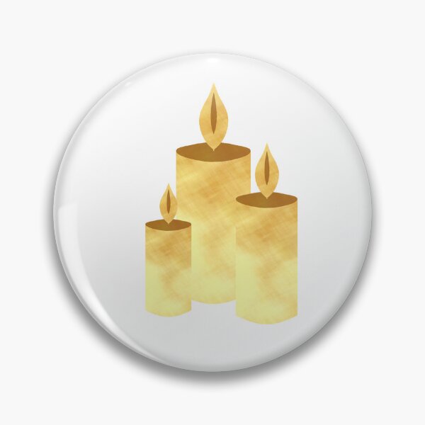 Item preview, Golden Candles on white - Calm, Sensory-Friendly designed and sold by CreaTwinkles.