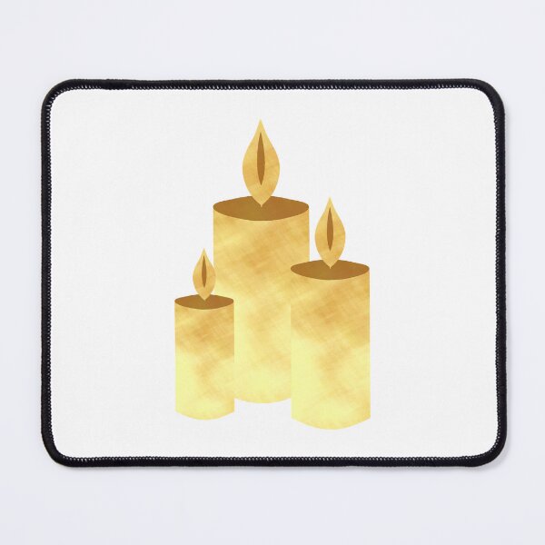 Item preview, Golden Candles on white - Calm, Sensory-Friendly designed and sold by CreaTwinkles.