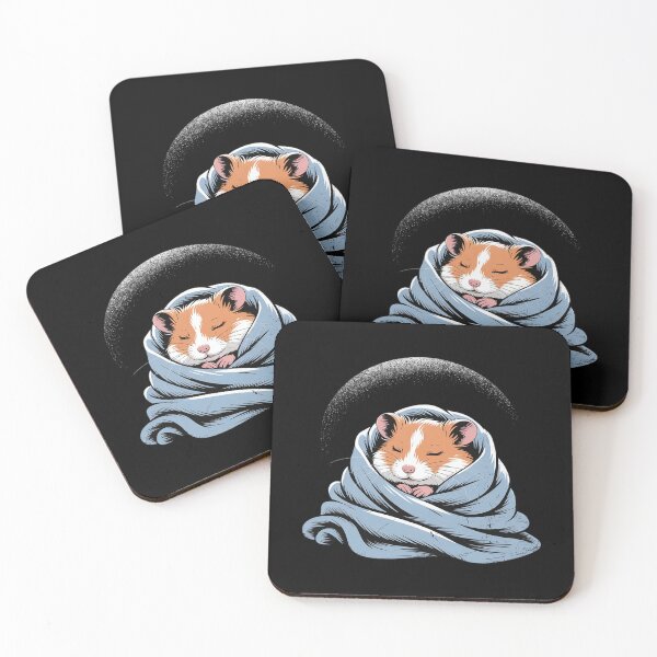 Item preview, Cute Guinea Pig Cuddling in Blanket Illustration designed and sold by KingsLife1994.
