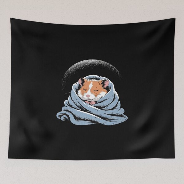 Item preview, Cute Guinea Pig Cuddling in Blanket Illustration designed and sold by KingsLife1994.