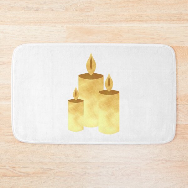 Item preview, Golden Candles on white - Calm, Sensory-Friendly designed and sold by CreaTwinkles.