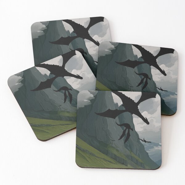Item preview, Dragons flying over fields #02 designed and sold by ntencate.