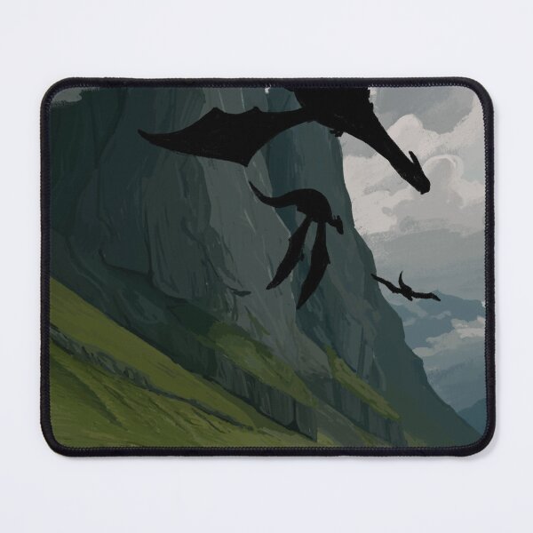 Item preview, Dragons flying over fields #02 designed and sold by ntencate.