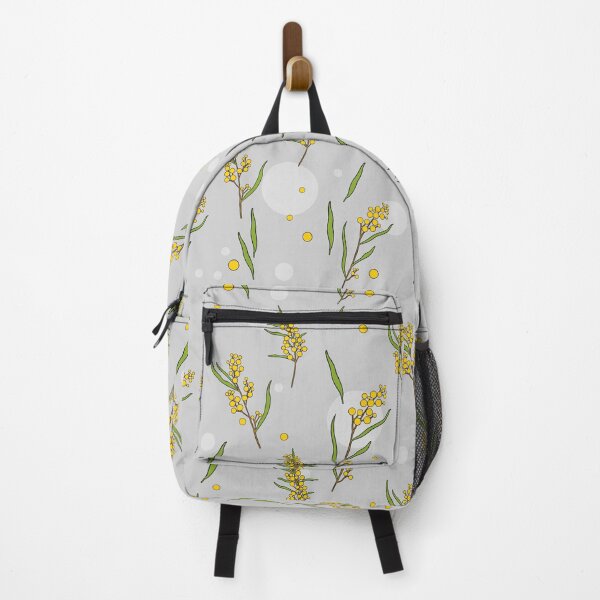 Item preview, Golden Wattle – Australian Botanical Seamless Pattern (LIGHT GREY) designed and sold by Whimsy Creative Studio.