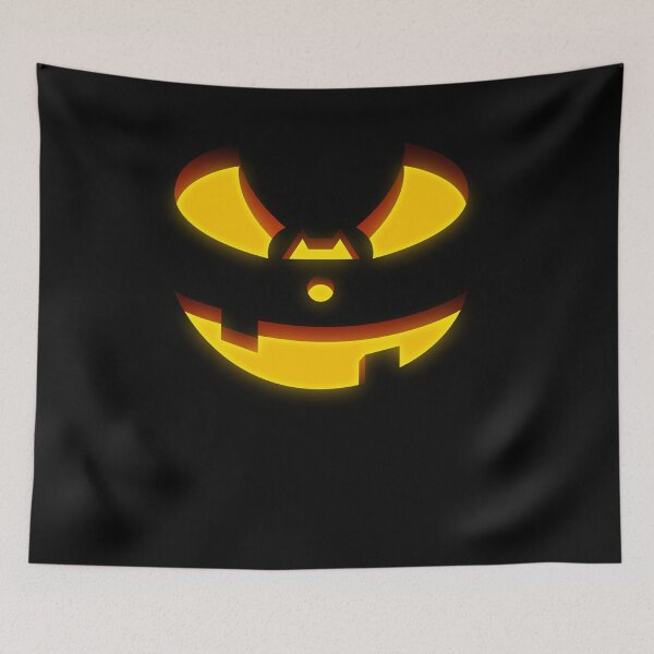 Item preview, Halloween Happy Excited Pumpkin Face Evil Laugh Creepy Jack-O’-Lantern Spooky Illustration designed and sold by MONTRIS.