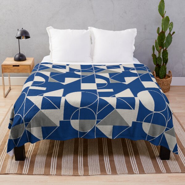 Item preview, Bauhaus Blue – Geometric Harmony designed and sold by Zenvo.