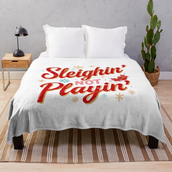 Item preview, Sleighin’ Not Playin. Funny Christmas Quote Design for Holiday Season designed and sold by Aarvya Fashion Club ( A.F.C ).