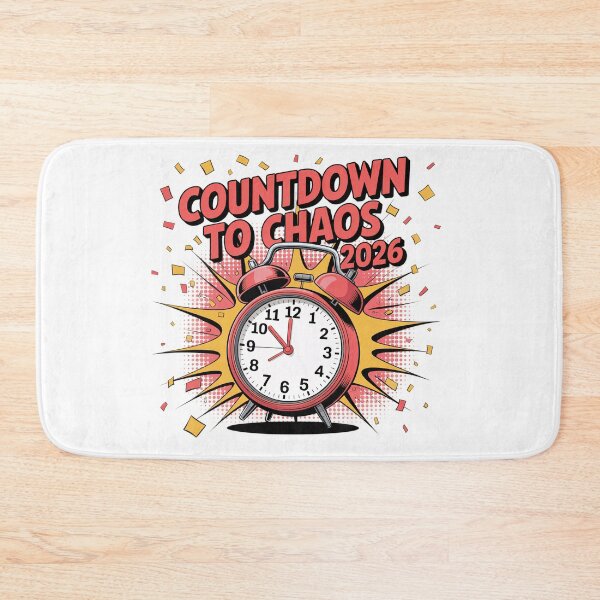 Item preview, Countdown to Chaos 2026 – Funny New Year Typography Design designed and sold by Ammar Studio.