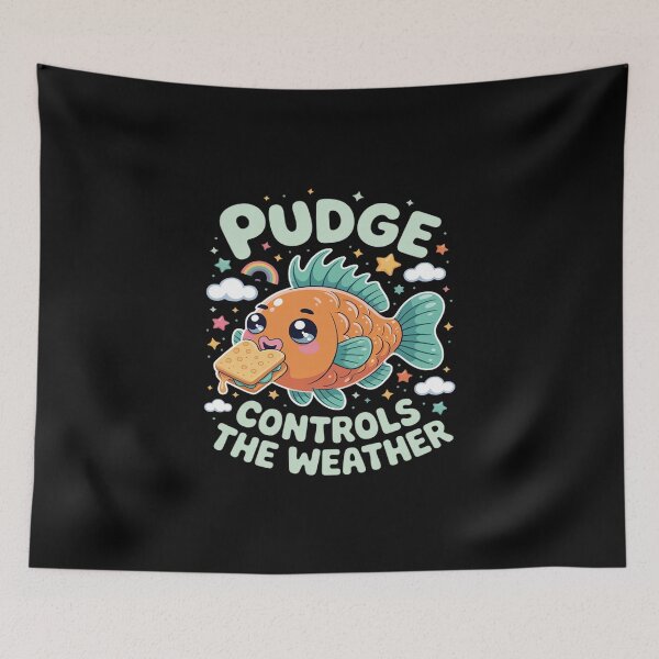 Item preview, Cute Kawaii Pudge Fish Controls Weather Funny designed and sold by KingsLife1994.