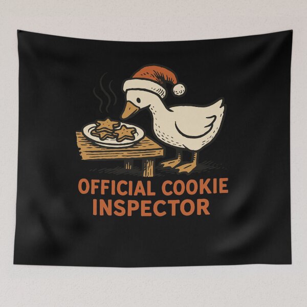 Item preview, Goose Christmas Funny Santa Official Cookie designed and sold by LuminOrb.