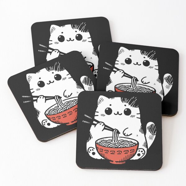 Item preview, Ramen Cat Kawaii Anime Japanese Neko designed and sold by Faissal Thomass.