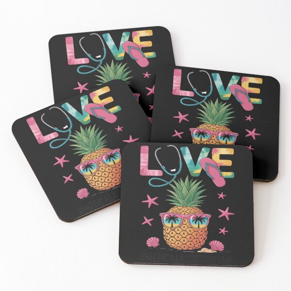 Item preview, Cute Love Summer Pineapple and Stethoscope Medical Assistant designed and sold by KingsLife1994.