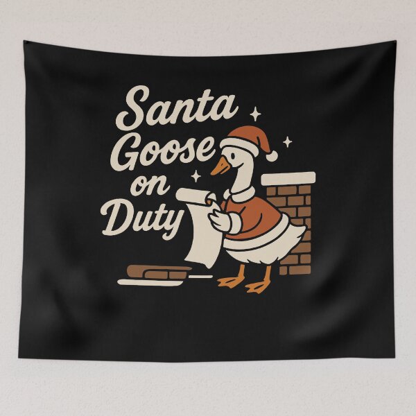 Item preview, Santa Goose On Duty Funny Xmas Family designed and sold by LuminOrb.