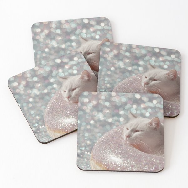 Item preview, Iridescent Cat Floatie – Y2K Pool Aesthetic Poster designed and sold by Rosedays.