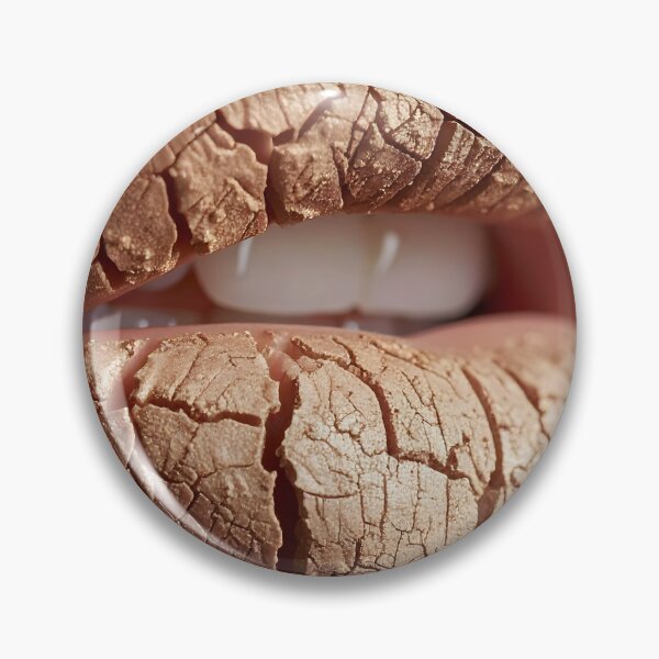 Item preview, Cracked Earth Lips Surreal Concept of Dryness and Dehydration designed and sold by Anna Koneva.