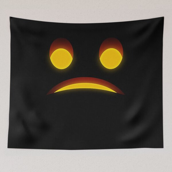 Item preview, Halloween Pumpkin Face Big Eyes Sad Mouth Creepy Jack-O’-Lantern Spooky Illustration designed and sold by MONTRIS.