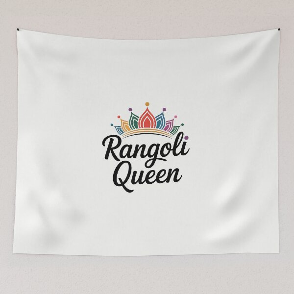 Item preview, Rangoli Queen – Colorful Diwali Festival Design designed and sold by Jollys-ArtShop.