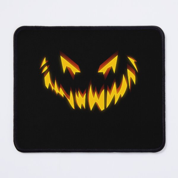 Item preview,  Halloween Scary Monster Face Sharp Angry Eyes Evil Laugh Creepy Jack-O’-Lantern Illustration designed and sold by MONTRIS.
